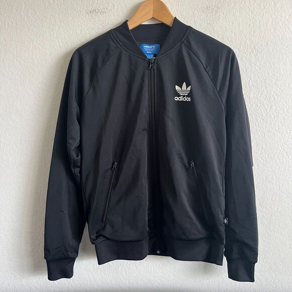ADIDAS x RITA ORA Collab 2015 Basset Puppy Beagle Black Track Jacket Women Small - Picture 2 of 5